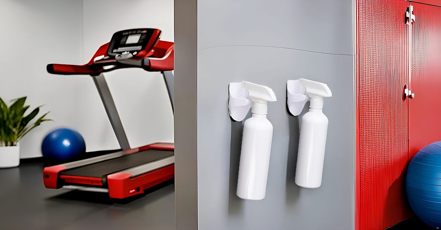 Soporte Botellas Spray y ganchos adhesivos para pared