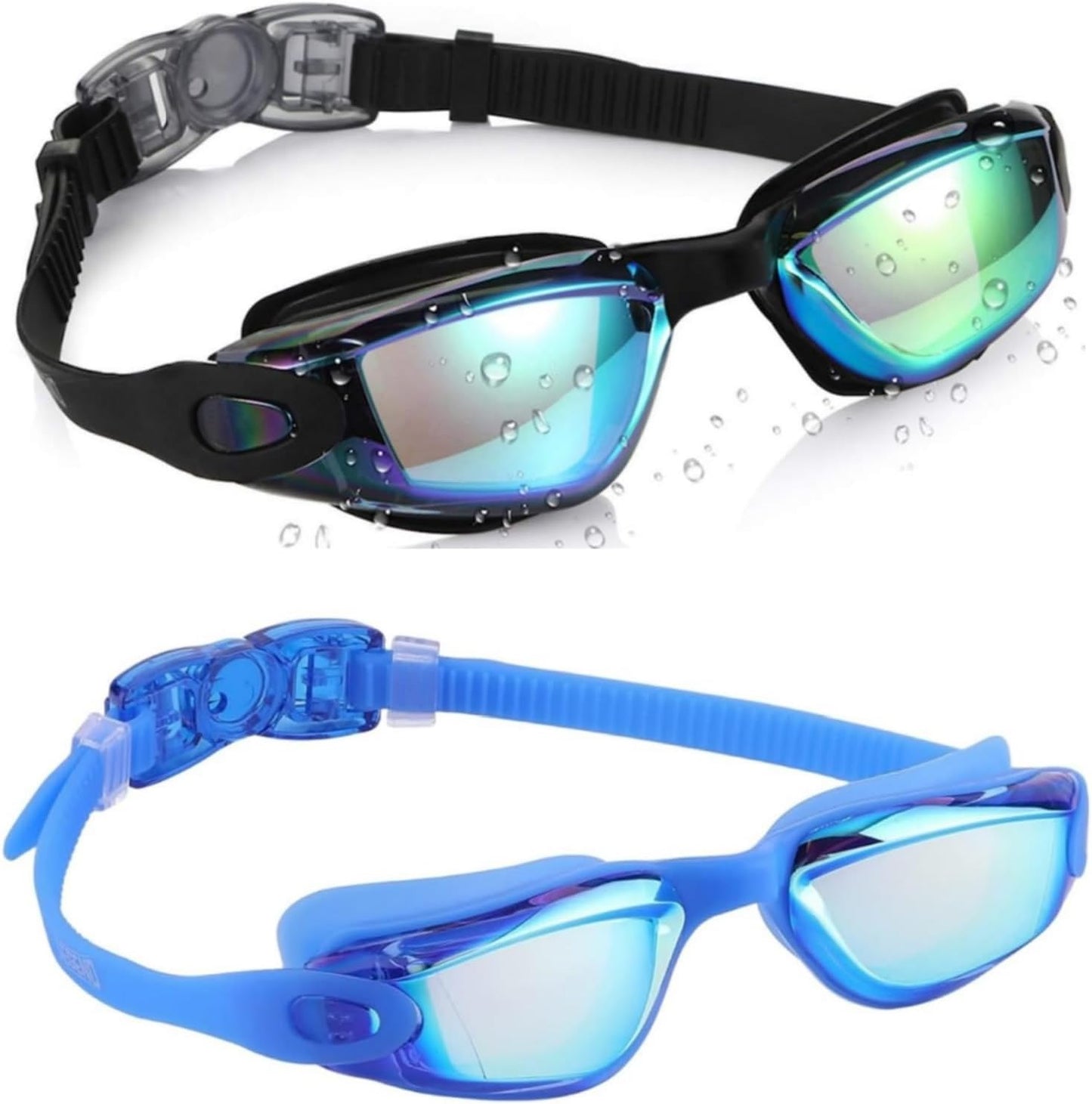 Aegend Kids Swim Goggles, Pack of 2 Swimming Goggles for Children Boys & Girls Age 3-14