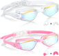 Aegend Kids Swim Goggles, Pack of 2 Swimming Goggles for Children Boys & Girls Age 3-14