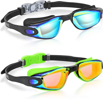 Aegend Kids Swim Goggles, Pack of 2 Swimming Goggles for Children Boys & Girls Age 3-14