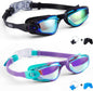 Aegend Kids Swim Goggles, Pack of 2 Swimming Goggles for Children Boys & Girls Age 3-14