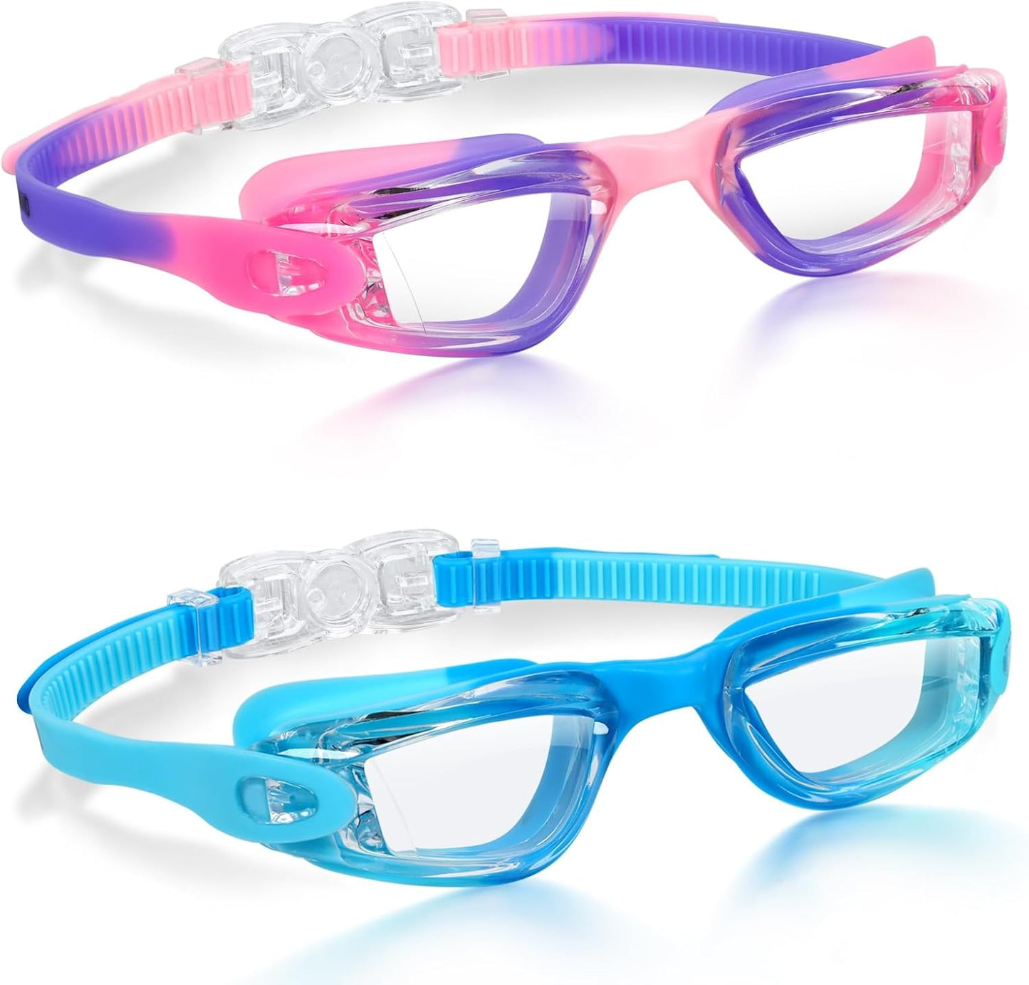 Aegend Kids Swim Goggles, Pack of 2 Swimming Goggles for Children Boys & Girls Age 3-14